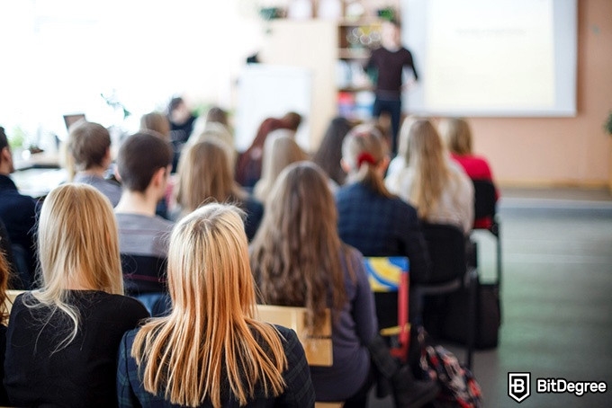 Udacity Python: students in a classroom.